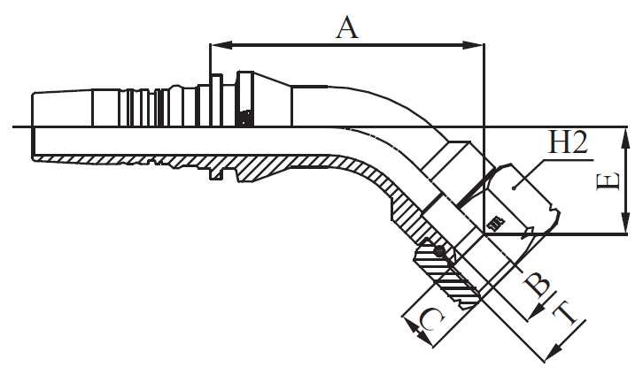 HEMBRA JIC SAE  45º M42542